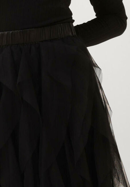 Zwarte SUMMUM Maxirok SKIRT MESH - large