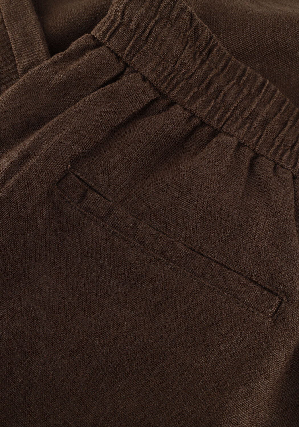 LES DEUX Pantalon large PATRICK LINEN PANTS en marron - large