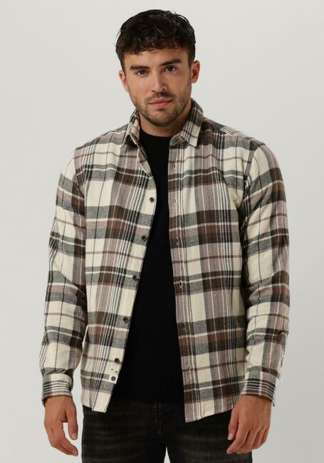 ANERKJENDT Chemise décontracté AKLOUIS BRUSHED CHECK en beige - large