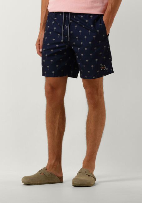 SHIWI Shorts de bain MEN SWIMSHORT PALM Bleu foncé - large