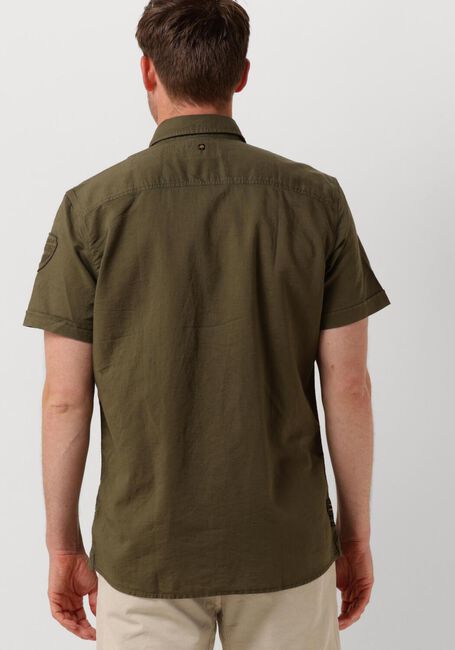 PME LEGEND Chemise décontracté SHORT SLEEVE SHIRT CTN/LINEN en vert - large