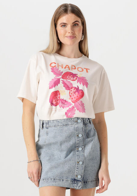 Gebroken wit FABIENNE CHAPOT T-shirt STEVE SKETCHBOOK T-SHIRT - large