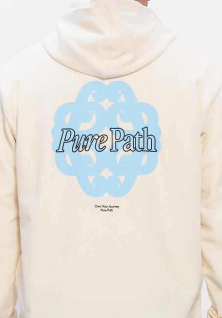 PURE PATH Chandail BOLD EMBLEM HOODIE en beige - large