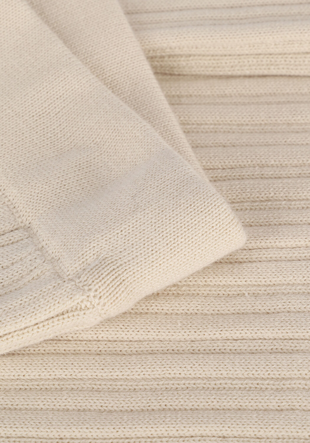 Zand ANOTHER LABEL Flared broek AURELIE KNITTED PANTS - large