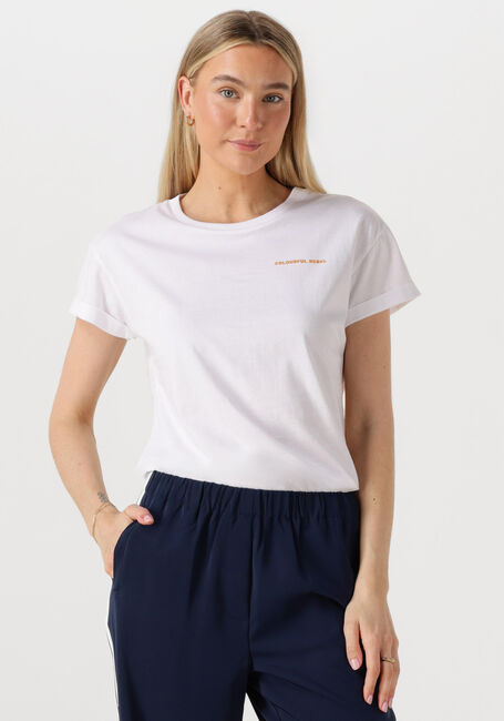Witte COLOURFUL REBEL T-shirt SUMMER SHELL BOXY TEE - large