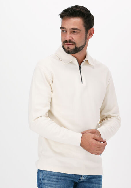 SELECTED HOMME Chandail SLHRELAXLEXTER LS POLO W Blanc - large