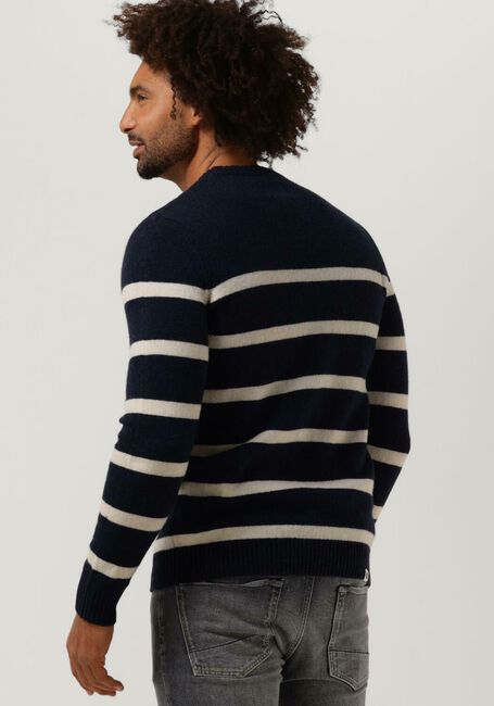 ANERKJENDT Pull AKRICO STRIPE LAMBSWOOL Bleu foncé - large