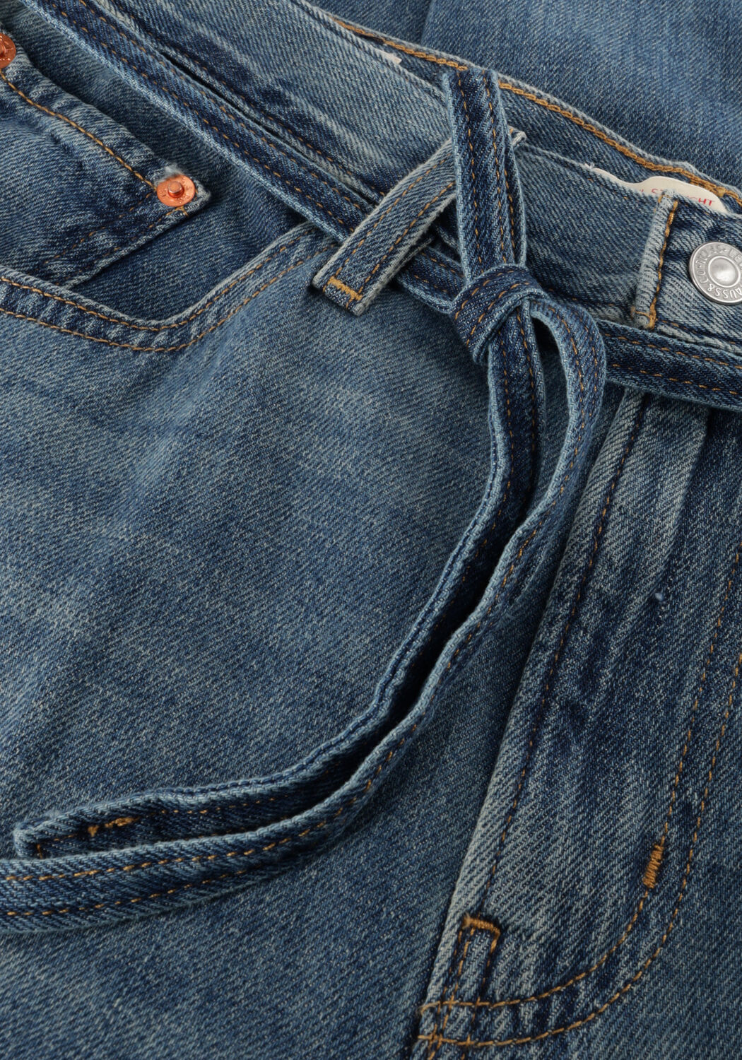 Blauwe LEVI'S Wide jeans XL STRAIGHT STOP FLAXING - large