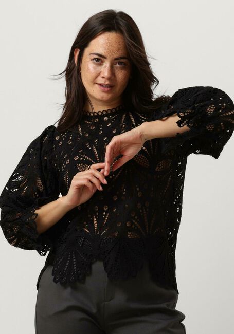 NEO NOIR ADELA EMBROIDERY BLOUSE Blouses en noir - large