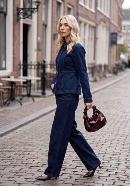 MSCH COPENHAGEN Barrel jeans MSCHUTTA EVI HW TAPERED JEANS en bleu - large