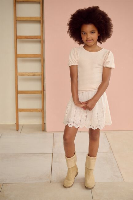 NONO Mini-jupe NOVA SKIRT WITH EMBROIDERED BORDER Rose clair - large