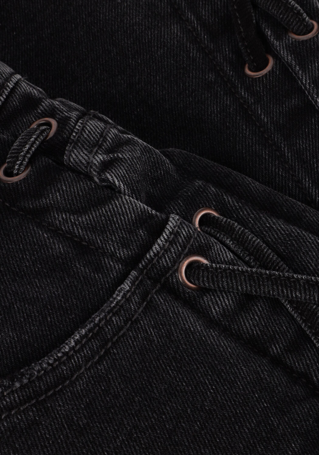 CATWALK JUNKIE Wide jeans LOOSE FIT JEANS WITH LACE DETAIL en noir - large