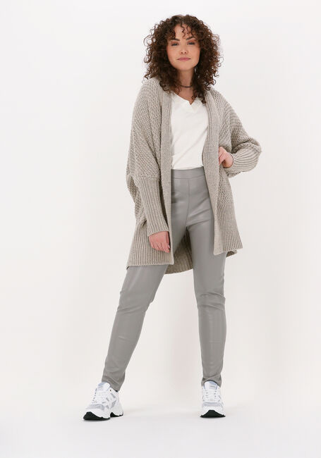 SIMPLE Legging ECO LEATHER PANTS en gris - large