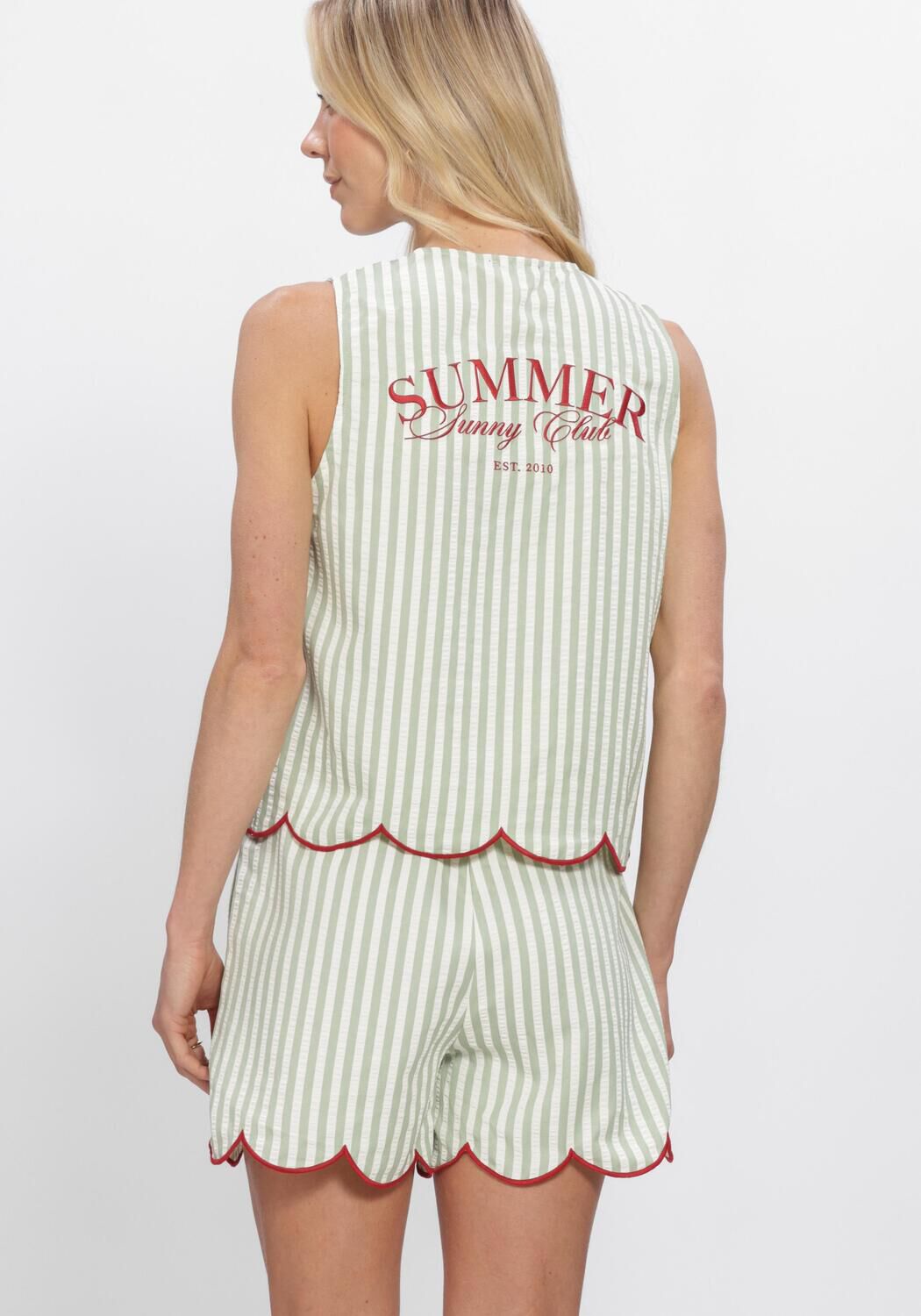 Groene YDENCE Tops & T-shirts GILET EMBER - large