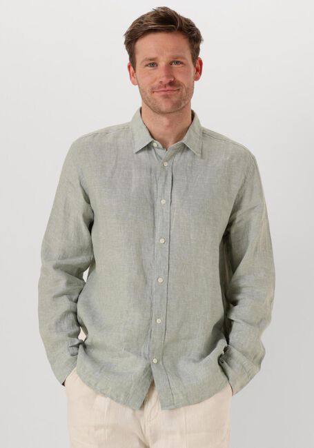 SELECTED HOMME Chemise décontracté SLHREGKYLIAN MIX LS SHIRT en vert - large