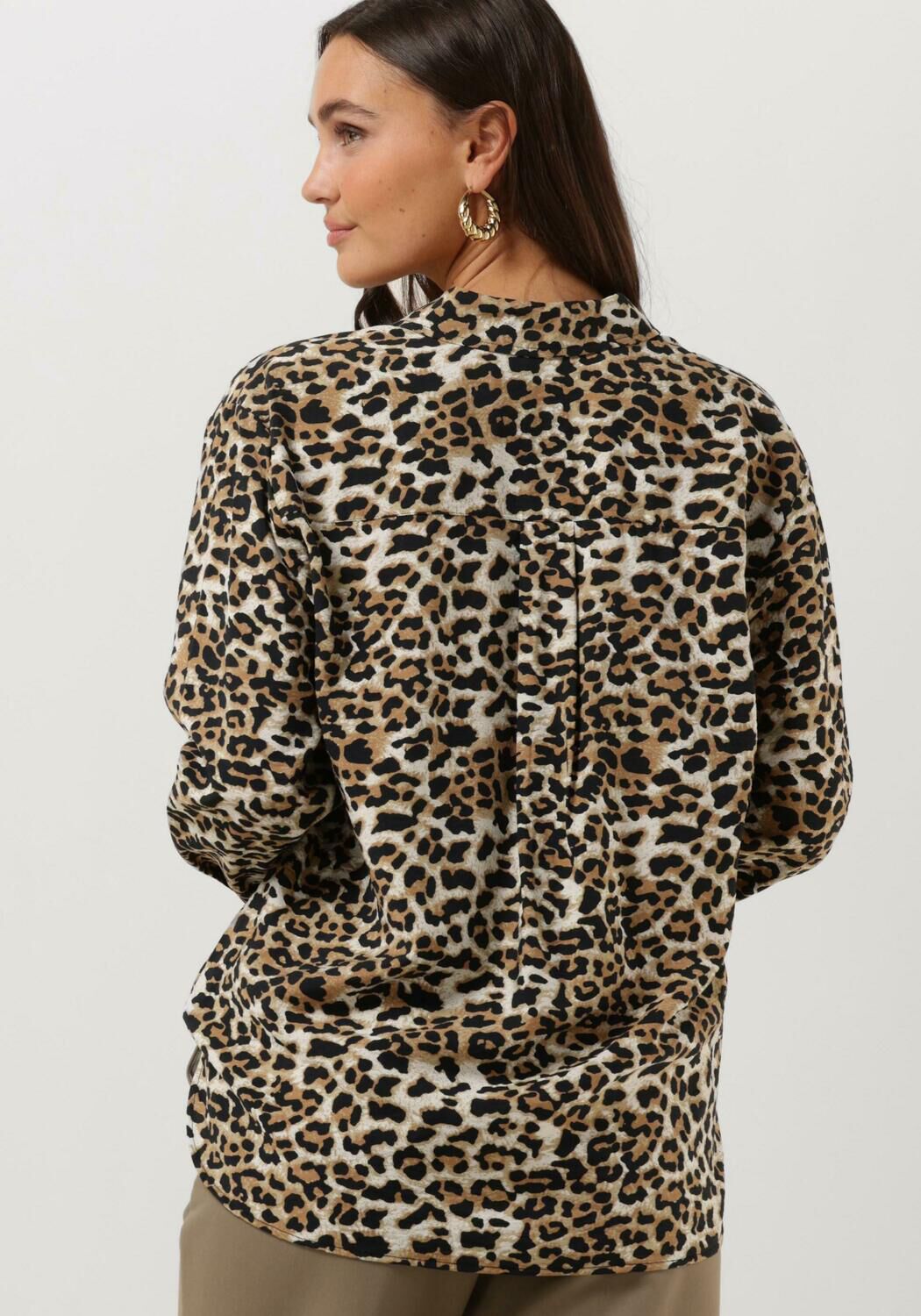 Leopard SELECTED FEMME Blouse SLFSALLI LS OVERSIZE SHIRT Omoda