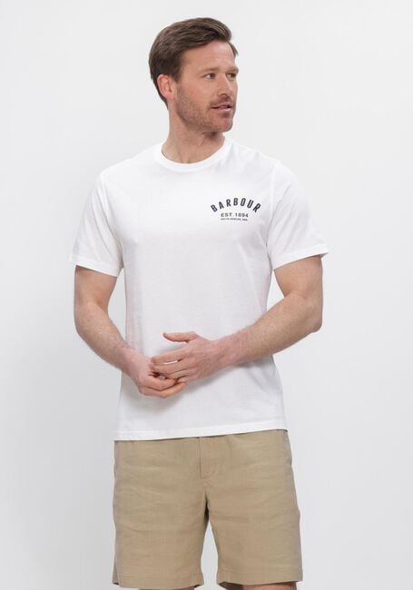Witte BARBOUR T-shirt PREPPY T-SHIRT - large