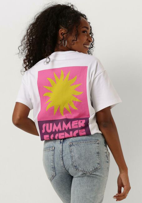 COLOURFUL REBEL T-shirt SUMMER ESSENCE BOXY TEE en blanc - large