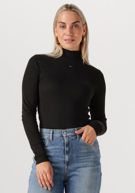 Zwarte TOMMY JEANS Coltrui TJW ESSENTIAL MOCK NECK - large