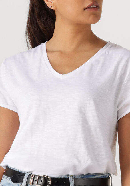 MY ESSENTIAL WARDROBE T-shirt 08 THE VTEE SLUB YARN JERSEY en blanc - large