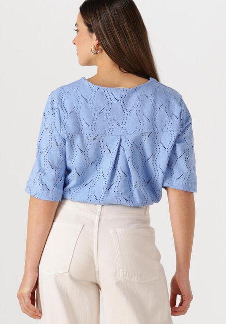Lichtblauwe OBJECT Top OBJAVA 2/4 LO O-NECK TOP - large