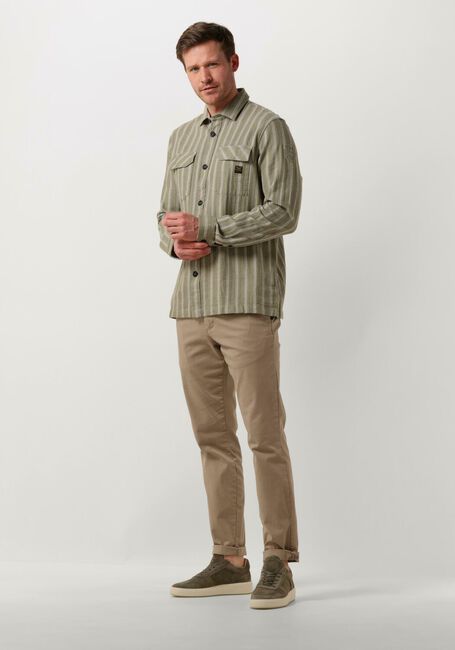 Groene PME LEGEND Casual overhemd LONG SLEEVE SHIRT YARN DYED STRIPE - large