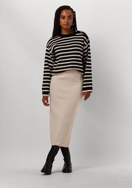 OBJECT Pull OBJELLY LO LS KNIT PULLOVER en noir - large