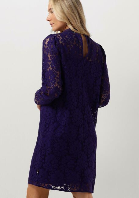 JANSEN AMSTERDAM Mini robe LC587 DRESS LACE LONG SLEEVES en violet - large