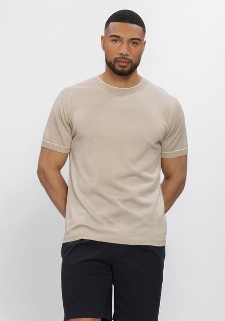 STEFANO LAURAN Polo T-SHIRT BROR en beige - large