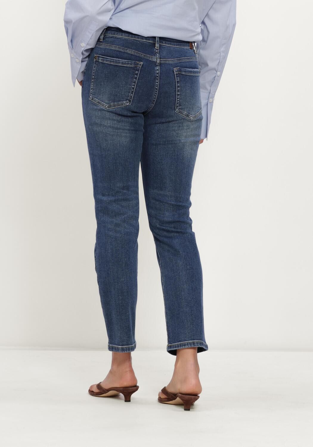 Blauwe JANICE Slim fit jeans COOPER - large