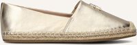 Gouden TOMMY HILFIGER Espadrilles TH LOGO METALLIC LEATHER - medium