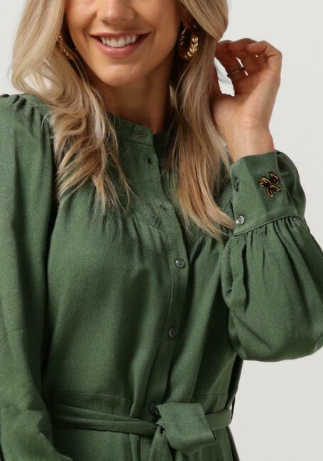 Donkergroene POM AMSTERDAM Midi jurk MYTHICAL GREEN - large