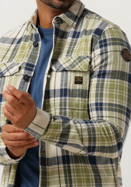 Groene PME LEGEND Casual overhemd LONG SLEEVE SHIRT CTN YD CHECK - large