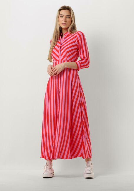 Roze Y.A.S. Maxi jurk YASSAVANNA LONG SHIRT DRESS S. - large