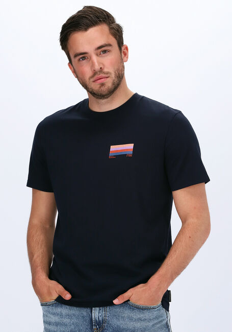 SCOTCH & SODA T-shirt GRAPHIC LOGO T-SHIRT IN ORGANI Bleu foncé - large