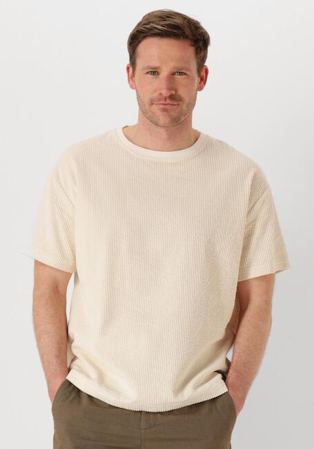 Gebroken wit ANERKJENDT T-shirt AKVILLADS CORDUROY S/S TEE - large
