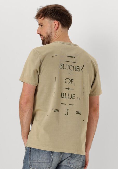 Beige BUTCHER OF BLUE T-shirt ARMY STENCIL TEE - large
