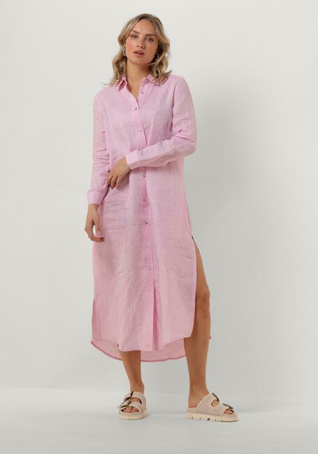 RESORT FINEST Robe maxi SHIRT DRESS en rose - large