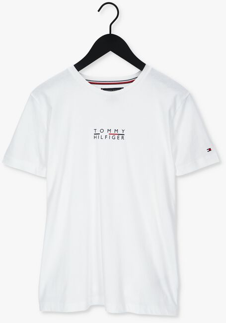 TOMMY HILFIGER T-shirt SQUARE LOGO TEE en blanc - large