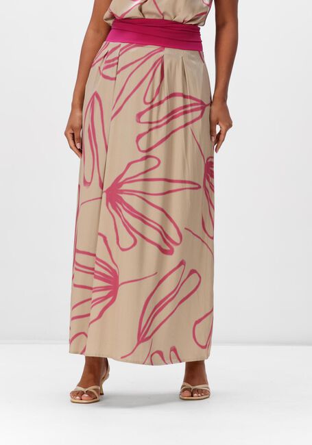 JAPAN TKY Jupe maxi KANA DESSIN en beige - large