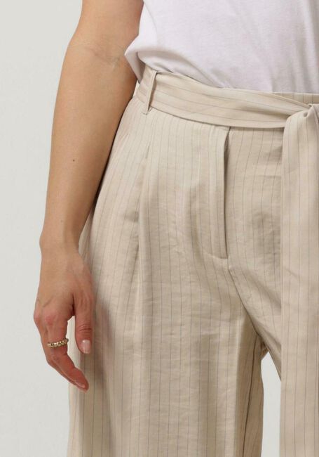 MSCH COPENHAGEN Pantalon large JOANITA PANTS STP en beige - large