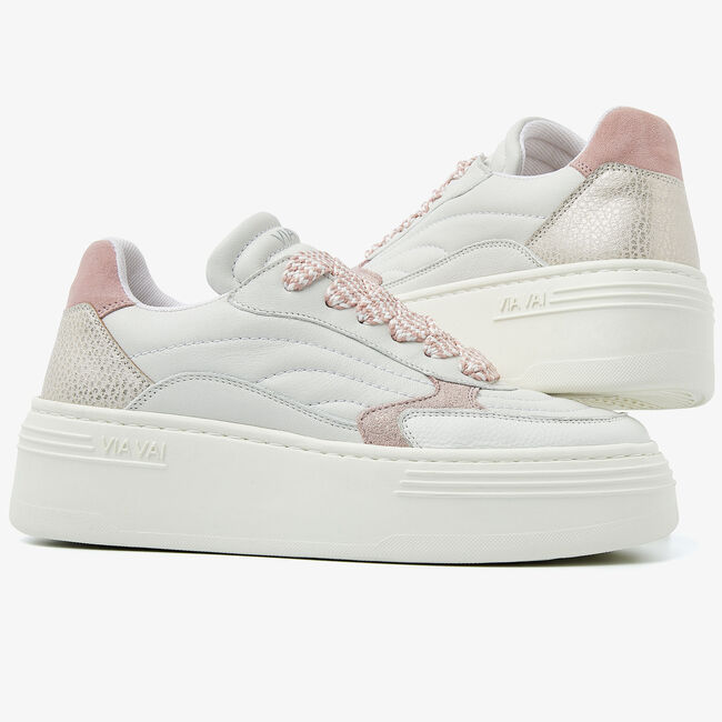 VIA VAI Baskets basses ISA JOSIE en rose - large