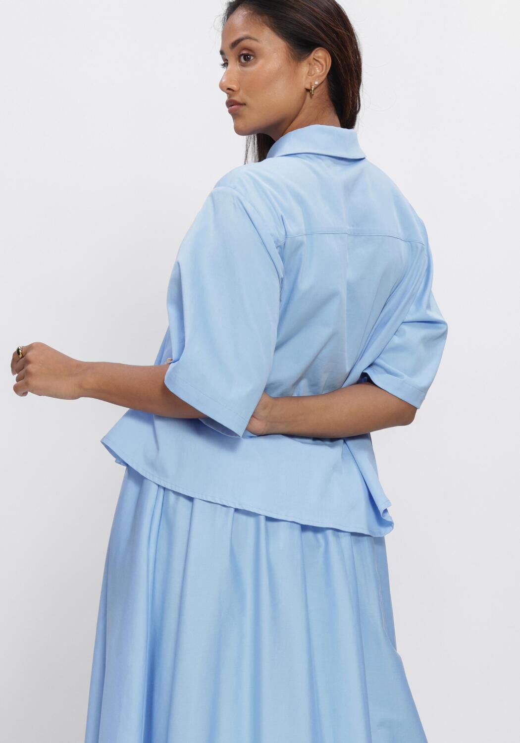 Lichtblauwe EST'SEVEN  ALIJAH BLOUSE RNBW - large