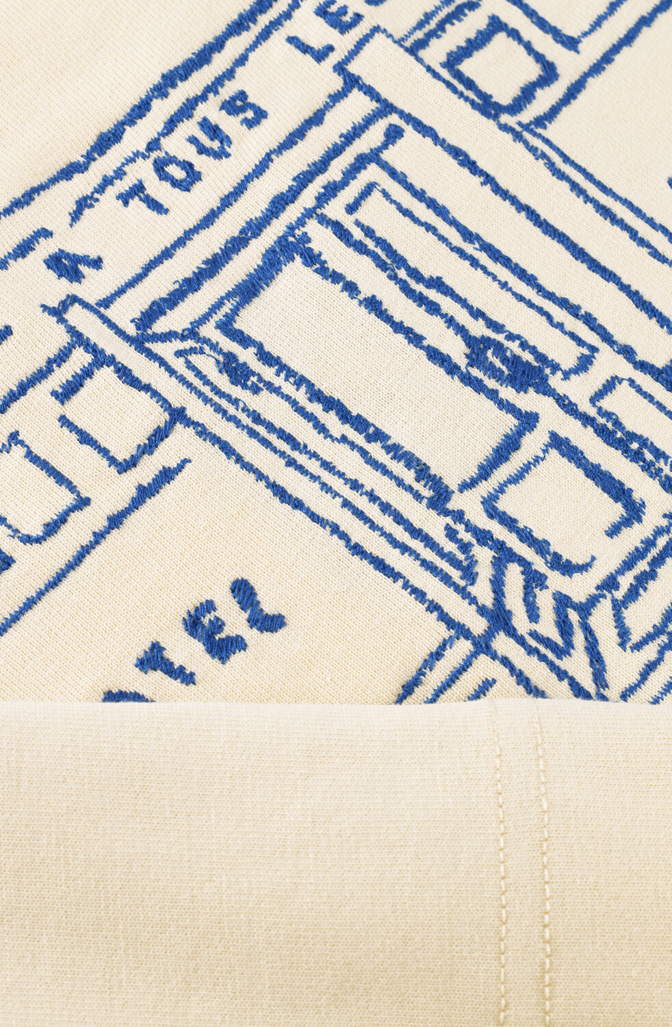 SELECTED MEN T-shirt SLHRELAXBROCK SS TEE HOTEL  AMOUR &Eacute;cru - large