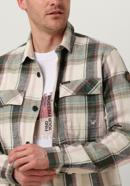 PME LEGEND Surchemise LONG SLEEVE SHIRT FLANEL YD CHECK Gris clair - large