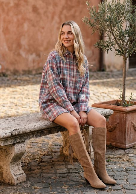 Multi ALIX THE LABEL Jurken LADIES WOVEN CHECKED DRESS - large