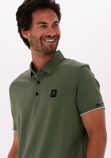 VANGUARD Polo SHORT SLEEVE POLO PIQUE JACQUARD Vert fonc&eacute; - large
