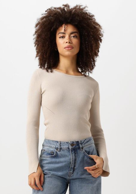 MOVES TWISTI O-NECK Hauts & T-shirts en beige - large