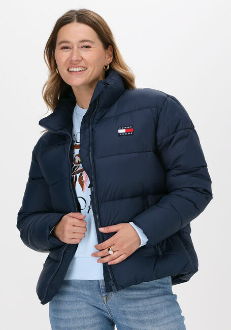 Donkerblauwe TOMMY JEANS Gewatteerde jas TJW MODERN PUFFER JACKET - large