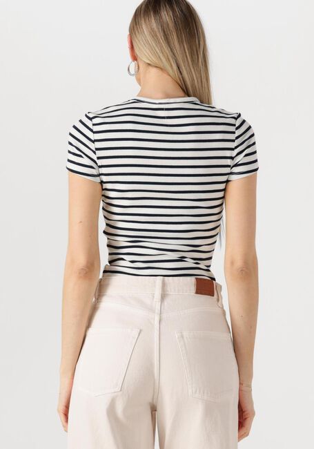 TOMMY JEANS T-shirt TJW SLIM ESSENTIAL RIB SS EXT en blanc - large